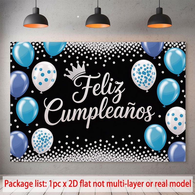 Party Backdrop Flat Feliz Cumpleaos Events Wedding Coming Ceremony Four Season Photo Booth Decor Front Door Decor Planners