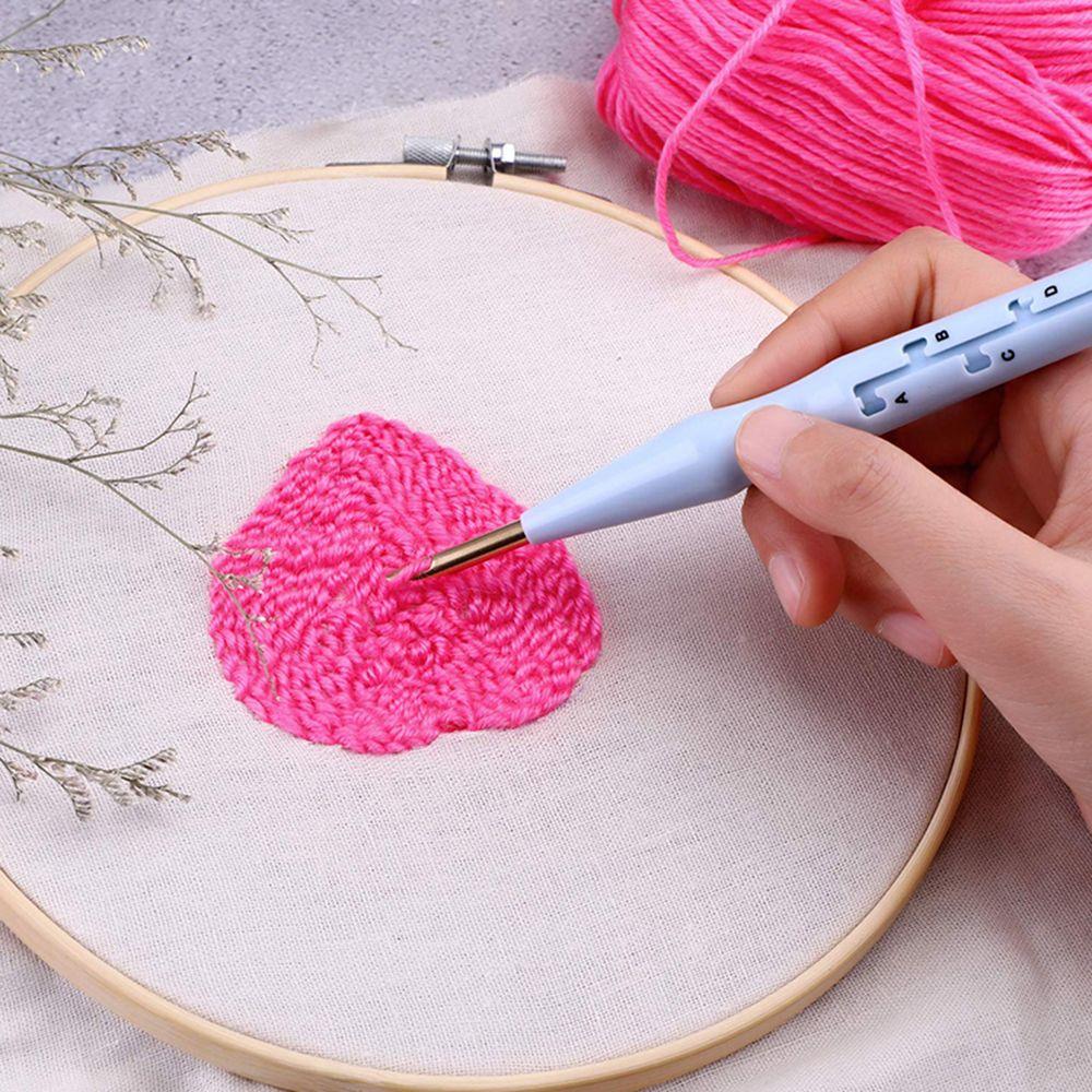 Punch Magic Adjustable Knitting Needles Tool Weaving Tool Threader Needles Embroidery Needle Pen
