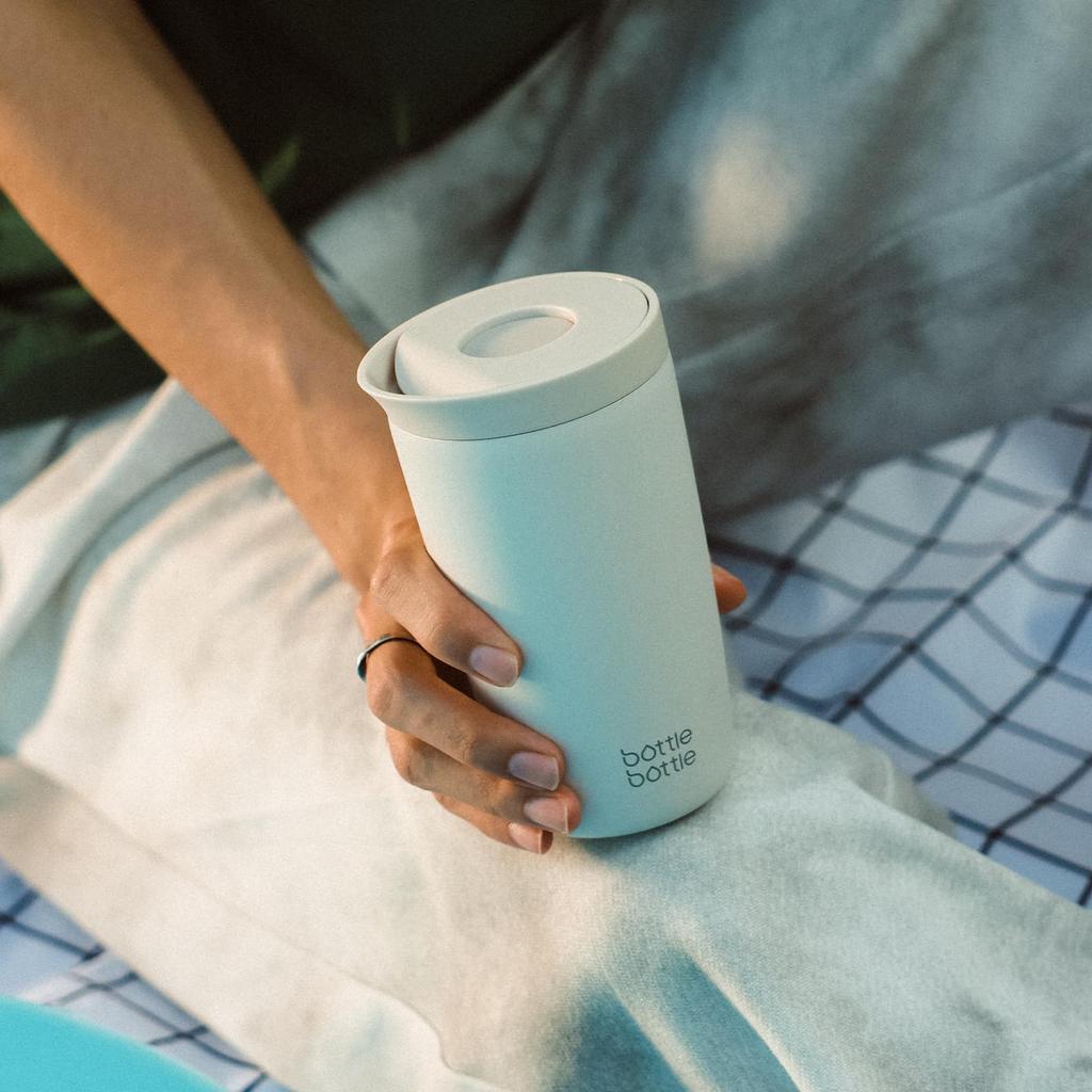 БУТЫЛКА БУТЫЛКА Тамблер 350 мл открывающийся и закрывающийся Вакуумная изоляция Термокружка Для кофе и чая Сохраняет горячим и холодным Нержавеющая сталь Портативная кружка Бутылка