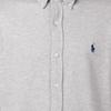 Polo Ralph Lauren Ss22 Логотип Вышитый Рубашка На Пуговицах Мужские Рубашки Серый 710654408-019