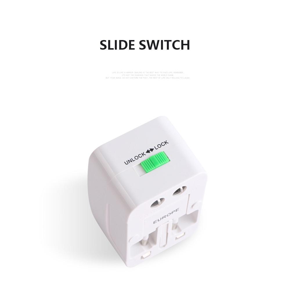 ABS Дорожная вилка-зарядное устройство Портативная сменная электрическая 4 в 1 Переключатель-слайдер Дорожный преобразователь питания с сумкой для хранения