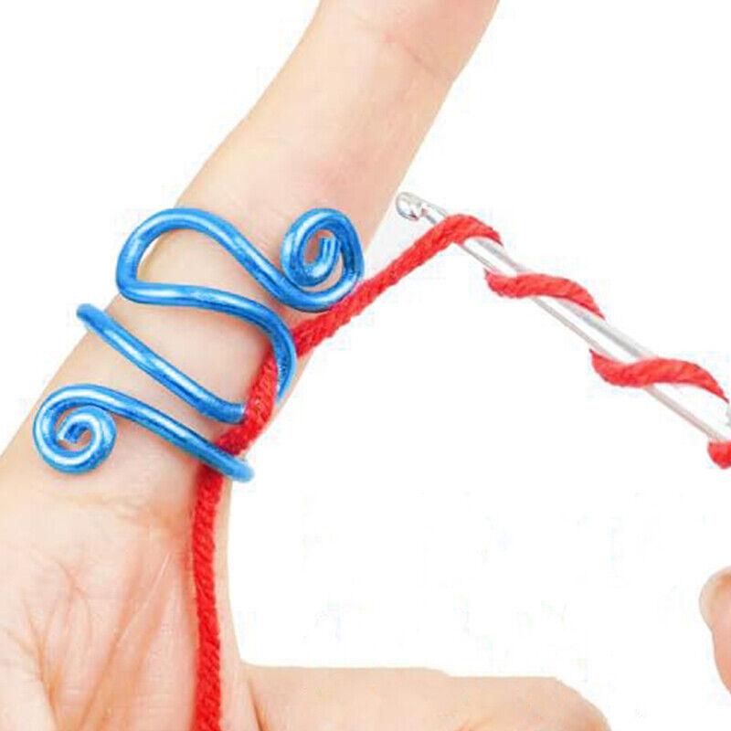 3 шт. Направляющая для натяжения крючком Кольцо для напёрстка с кольцом для пряжи Кольцо для наперстка