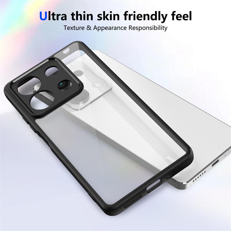 Чехол для камеры со светодиодной подсветкой, прозрачный акриловый, для Xiaomi Redmi iPhone Samsung, Xiaomi Poco X7 Pro X5 X3 M7 M6 M5 M4 F6 C75 C65 C55, чехол из силикона TPU