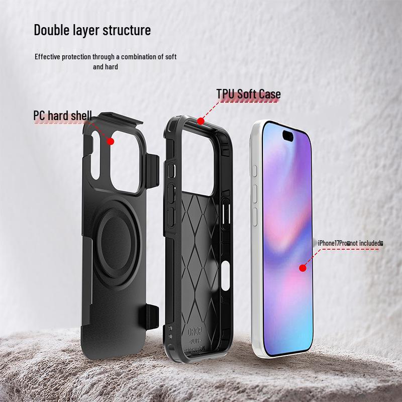 Магнитный пылезащитный противоударный чехол для iPhone 17 Pro