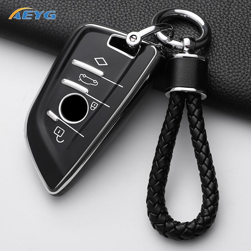 Чехол-накладка из ТПУ для пульта ключа автомобиля для BMW X1 X3 X4 X5 X6 F15 F16 G30 3 5 7 серии G11 F48 Аксессуары Брелок