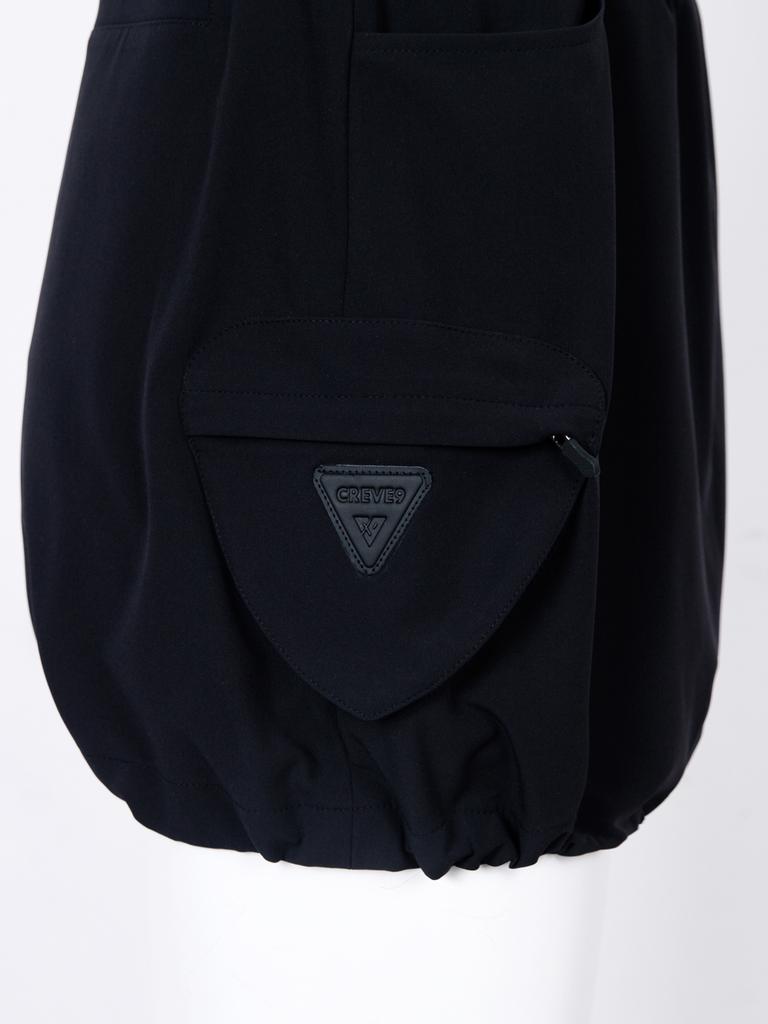 CREVE9 Double Obi String Woven Skirt Bk