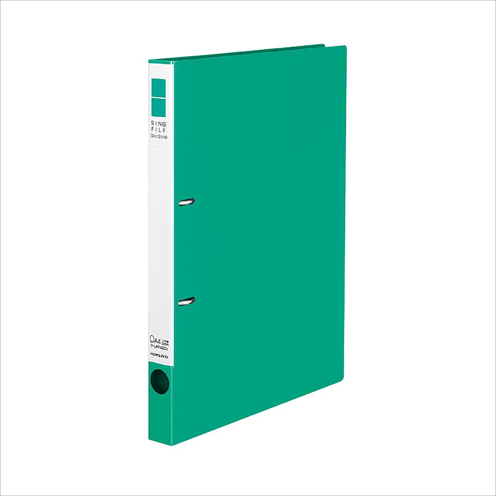 KOKUYO File Ring File Slim A4 Capacity Green 2-hole 180-sheet F-URF420G