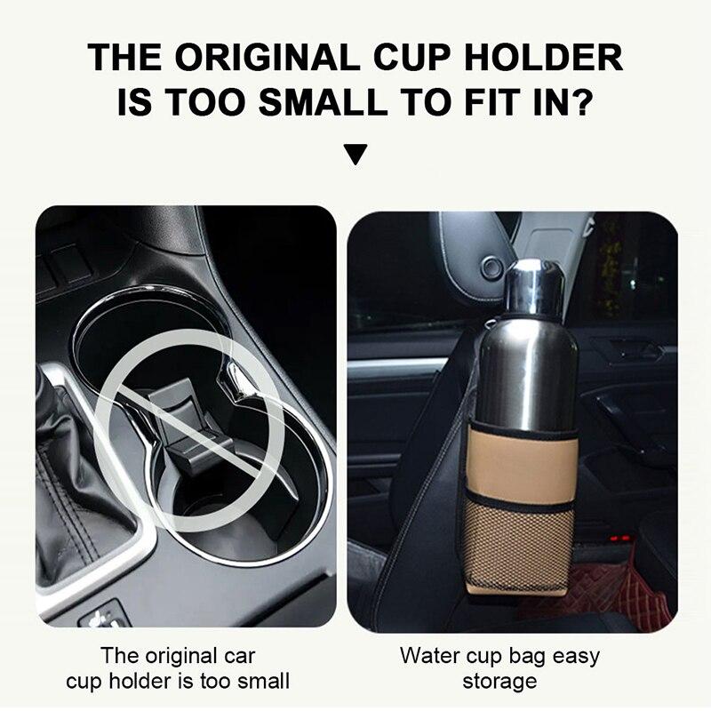 SEAMETAL Сумка для хранения сбоку автокресла, органайзер для боковой части сиденья, подстаканник для воды, аксессуары