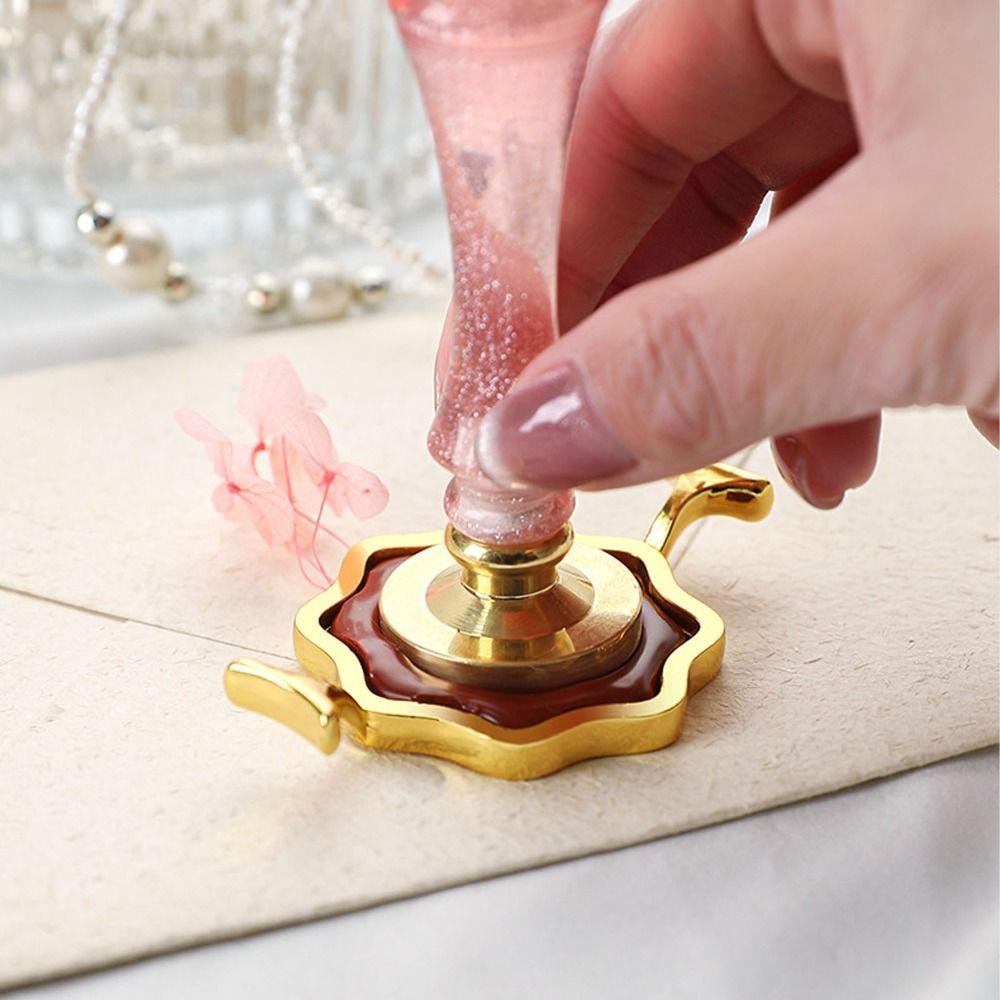 3Pcs 3 Shapes Wax Seal Molds for 2.5cm/0.98in Stamp Wax Seal Stamp Mold Invitations