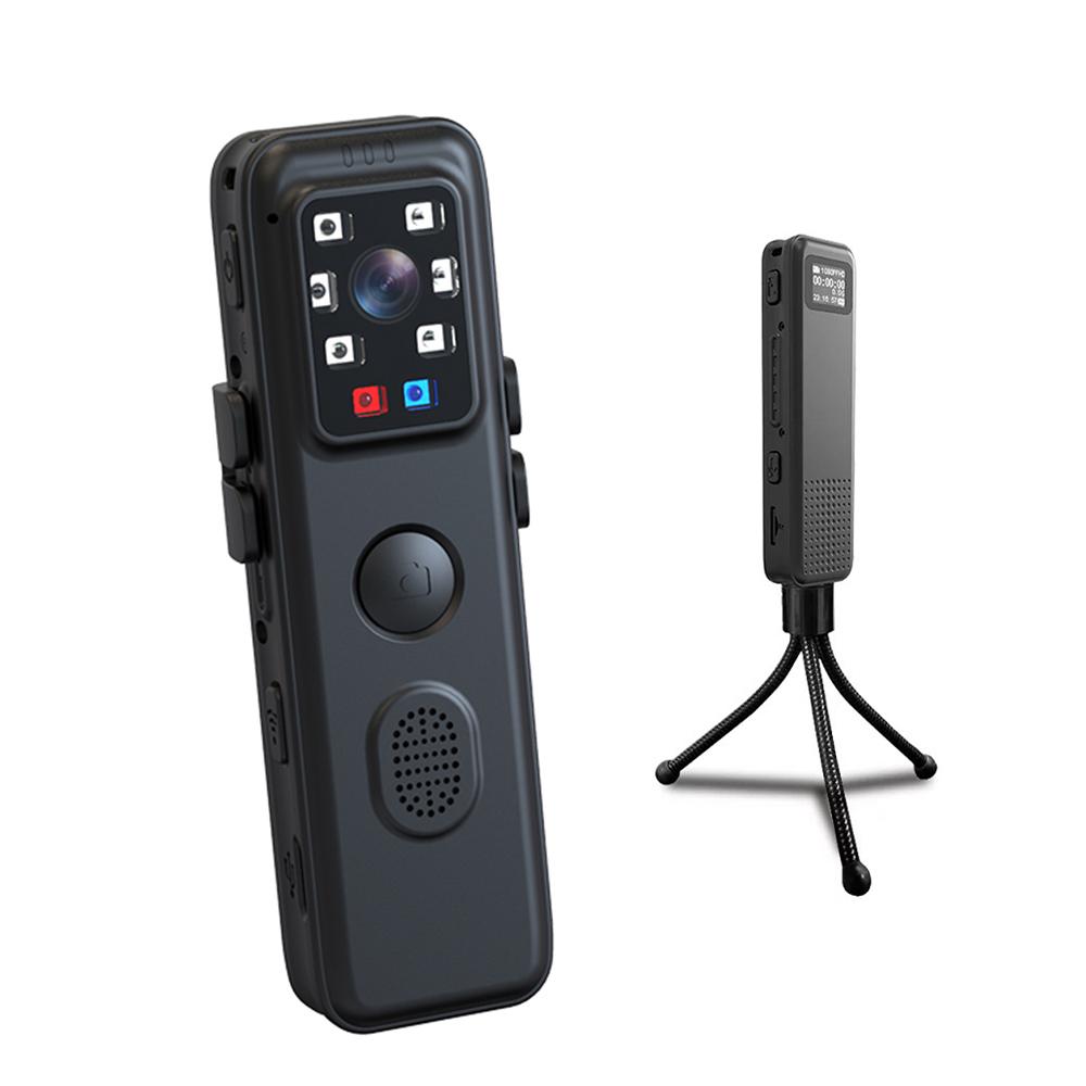 1080P WiFi Body Camera with Audio and Video Recording Wearable Body Cam Mini Camcorder with Red