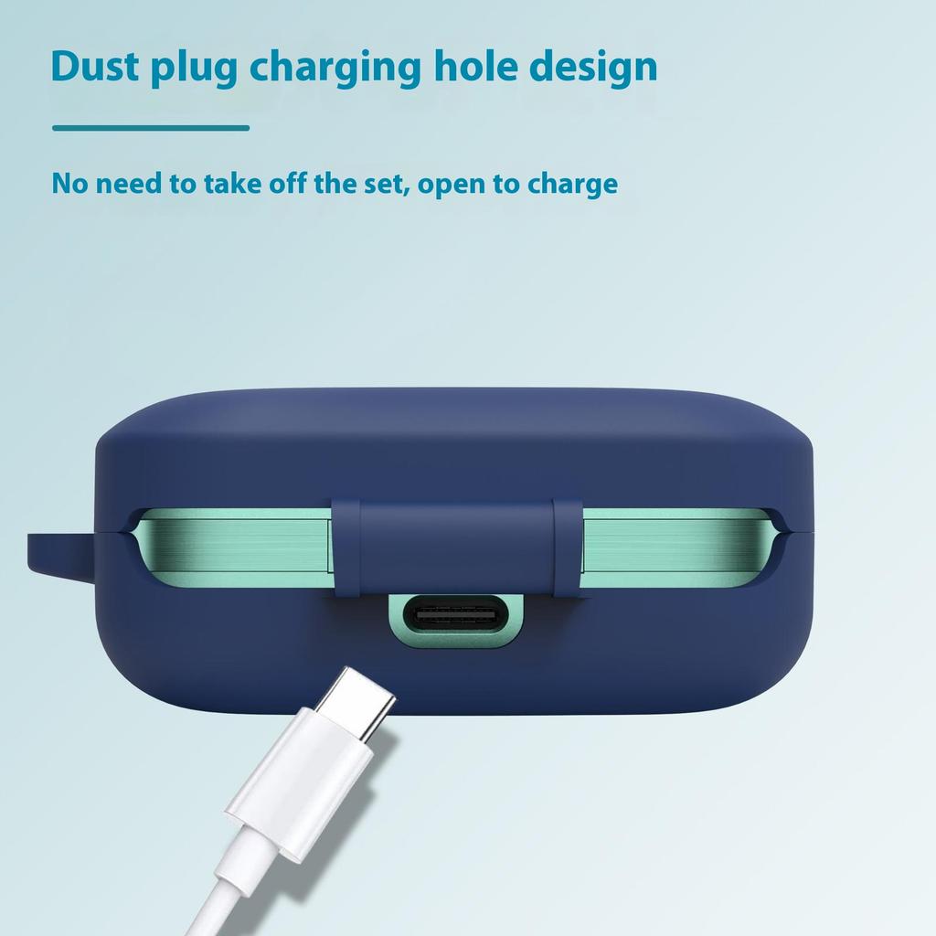 For Realme Buds Air 7 Protective Case Bluetooth-Compatible Earphones Silicone Cover with Hook