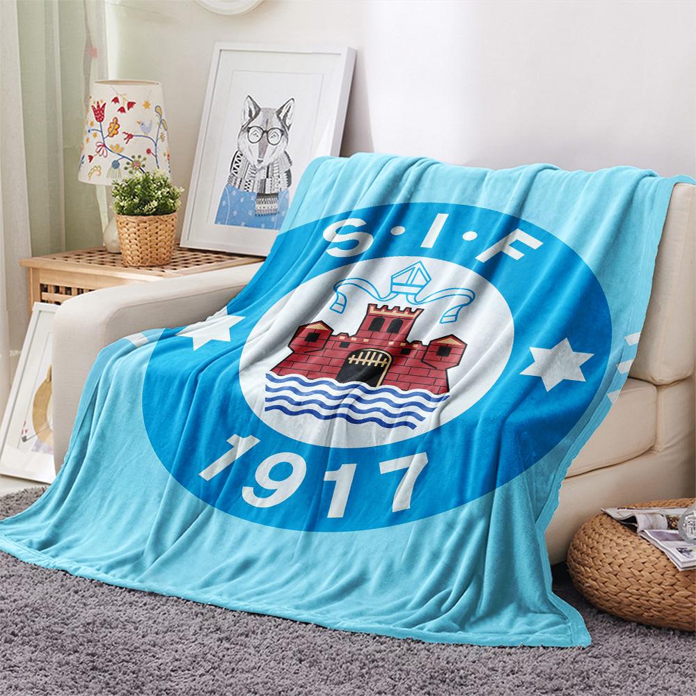 Silkeborg Sports Association Print Flannel Blanket, High quality Comfortable for All Seasons, Home Decor, Warmth and Comfort