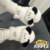 Cute Plush Winter Mittens with Neck Strap
