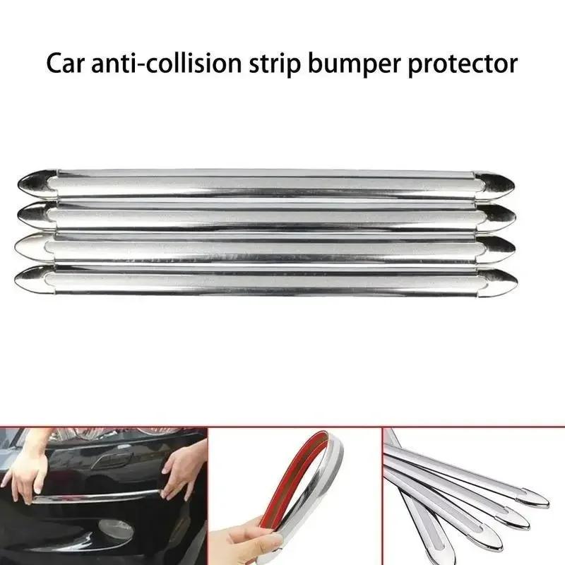 4 шт., автомобильная защитная полоса для защиты от столкновений, универсальная защитная накладка на передний и задний бампер, автомобильные аксессуары