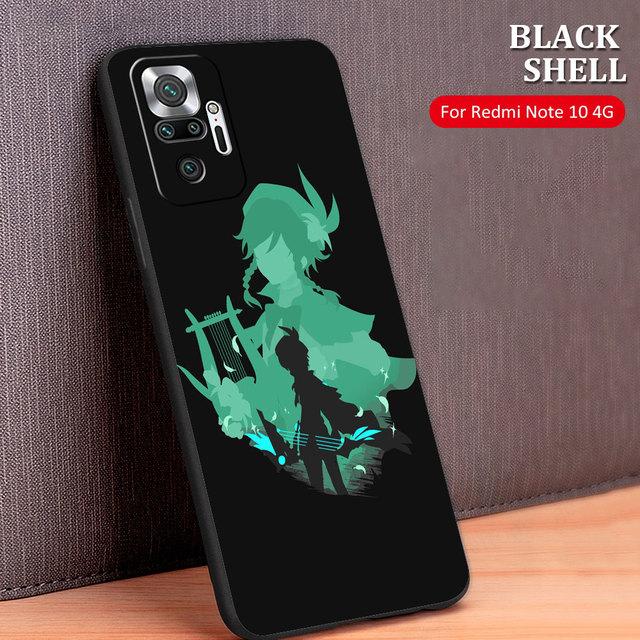Чехол Celular Genshin Impact Аниме Капа для Xiaomi Redmi Note 10 Pro 9s 9c 8 9a K40 9 8t 9t 11 K40s 11t K50 11s