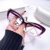 Модные плоские очки «Кошачий глаз» для женщин, защитные от синего света, ретро, прозрачные, высококачественная оптическая оправа, компьютерные очки