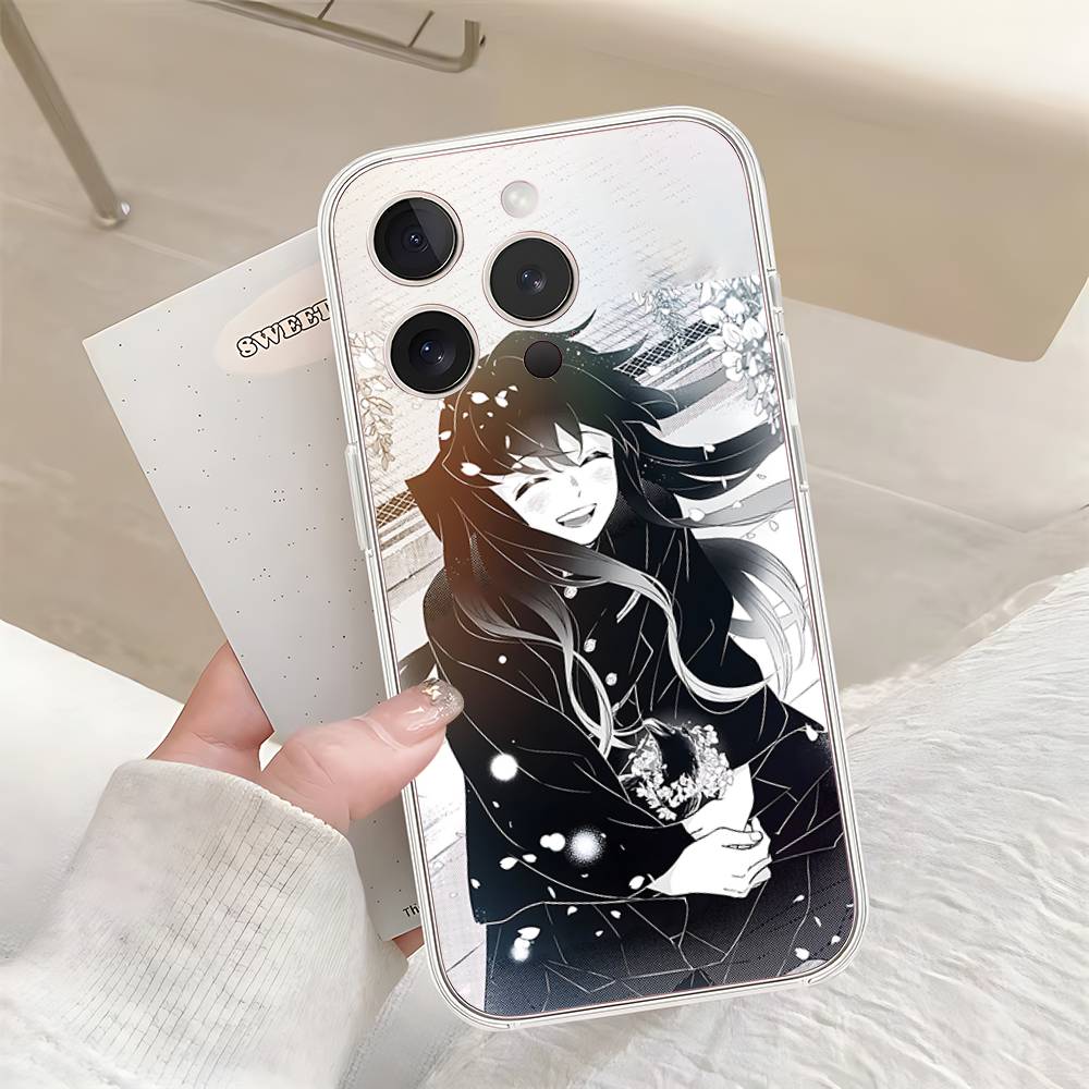 Милый Чехол для Телефона с Токито и Муичиро Для Iphone17 16 15 11 13 14 Pro Max 7 8 Plus X Xr Xs Max Se2020 12mini Прозрачный Чехол