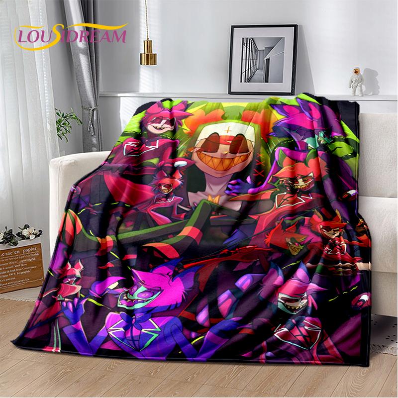 2025 H-Hazbin Hotel Чарли Мультяшное Мягкое Одеяло, Мягкий Плед для Дома Спальни Кровати Дивана Пикника Путешествия Покрывало Детский Подарок