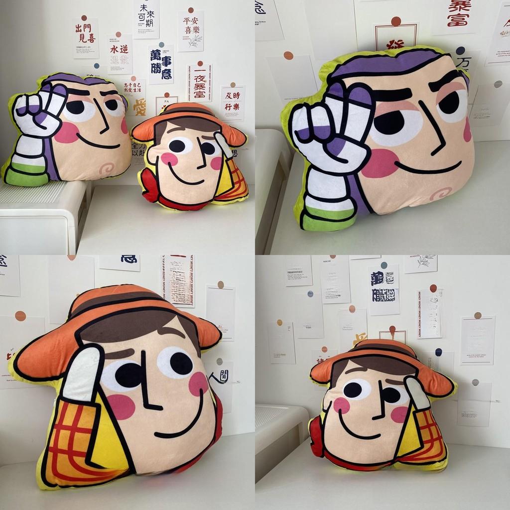 Toy Story Buzz Lightyear Woody Plush Pillow For Bed Sofa Couch Kids Room Decor