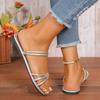 Women's Slippers Are Comfortable and Temperamental 2025 New Summer Flat Sandals Luxury Casual Roman Slippers