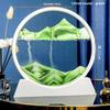 Creative 3D Quicksand Painting Round Glass Craft Hourglass - Unique Desktop Ornament Gift