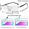 Readers Glasses Presbyopia Eyeglasses Rimless Reading Glasses Diamond Cutting Blue Light Blocking