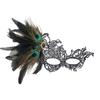 Rhinestone Feather Mask Seductive Style Halloween Festival Party Mask Fancy Masquerade Mask  Girl