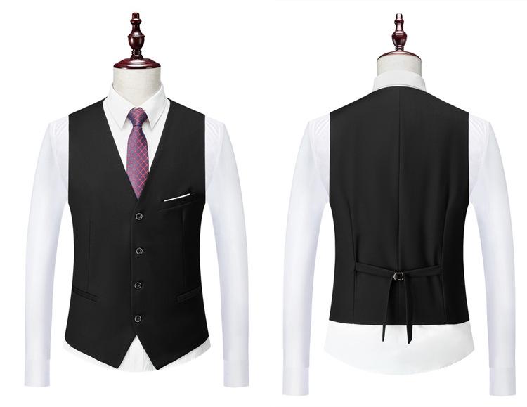 2024 Men's Slim Fit Korean Style Wedding Tuxedo - Two-Button Business Casual Suit Set