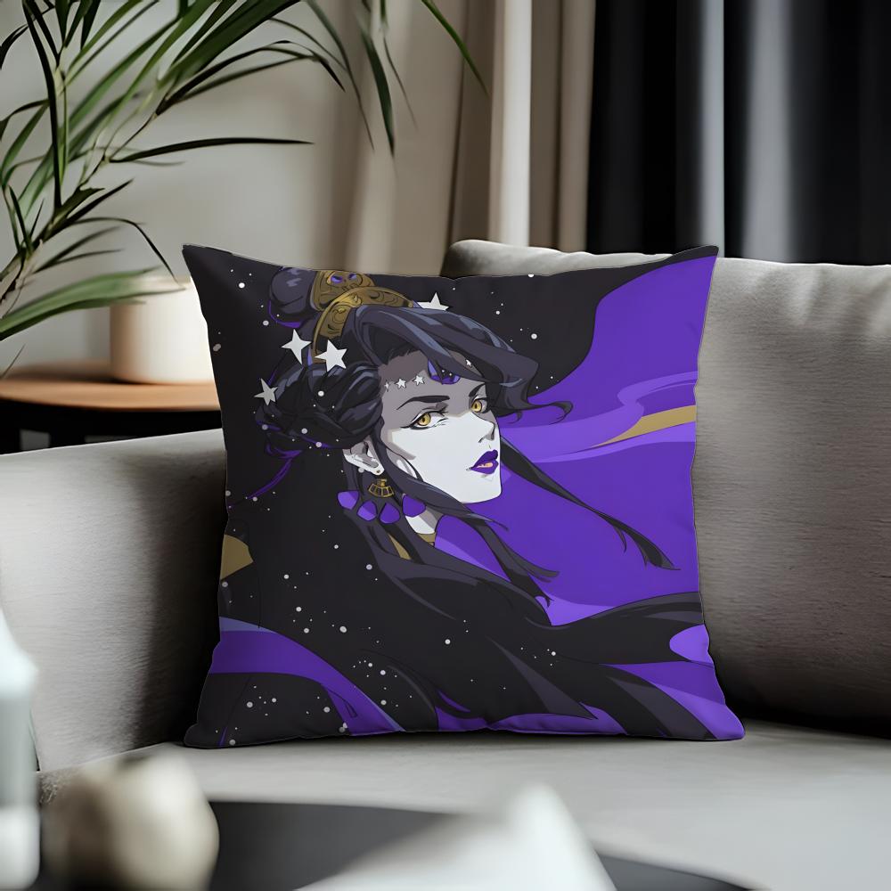 New HHadesead Cushion Cover Antidustmite Pillowcase Invisible Zipper Silky Short Plush Sofa Cushion Cover