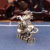 Brass Horse Stepping Treasure Pot Retro Home Decoration Ornament