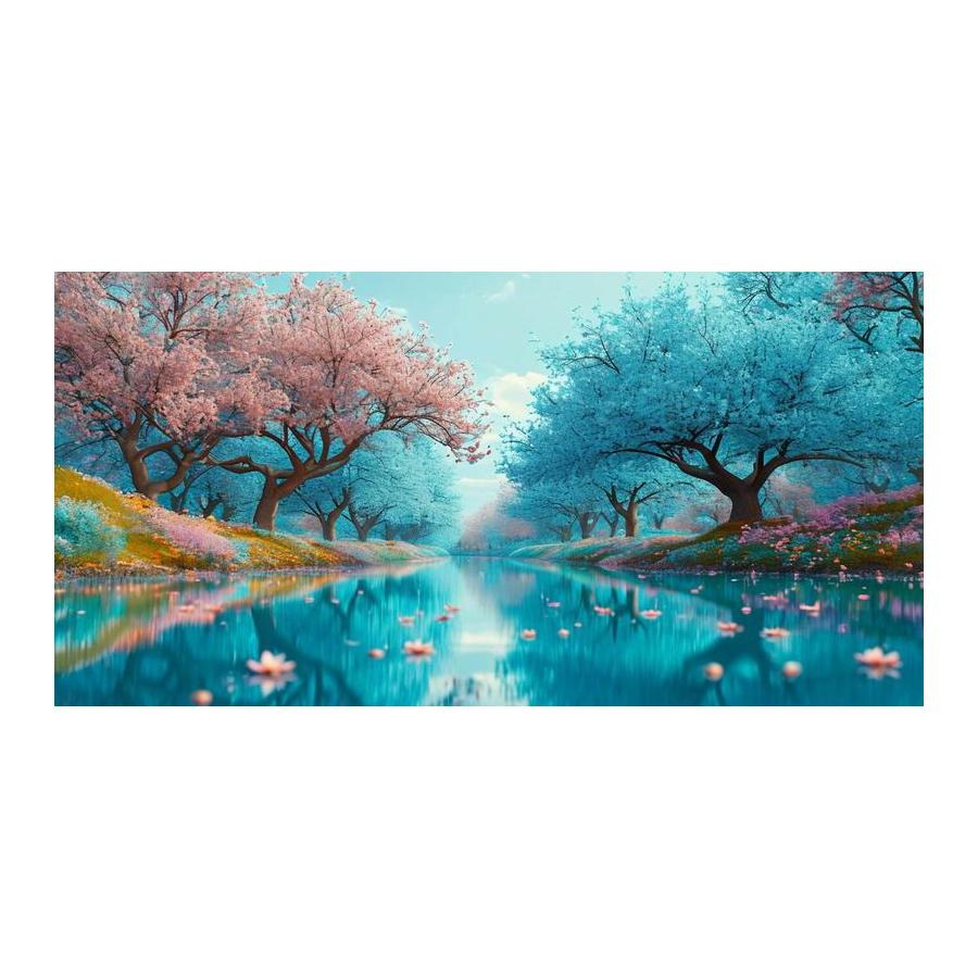 Colorful Tree Landscape House Large Size Diamond Painting New Collection Scenery Diy Full Drill Rhinestone Embroidery Mosaic Cross Stitch Kits