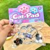 Pearl Squeeze Cat Paw Прозрачная кошачья лапка Щипковая игрушка Забавная кошачья лапка Медленный отскок Игрушка для детей