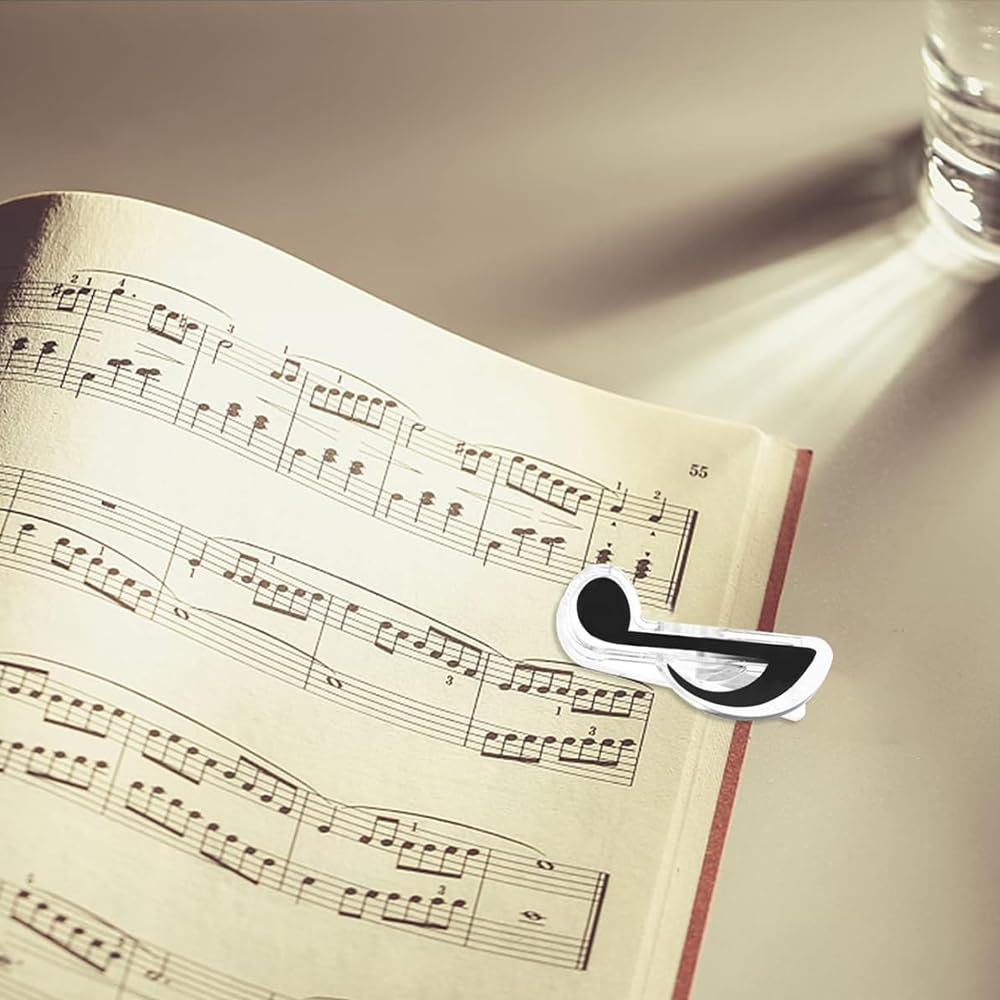 YACHUN Музыкальный набор нотных страниц Закладка Музыкальный пластиковый фортепианный нотный набор Аксессуары Клип, 4, Клип, Подставка, Подставка, Нота, Подставка, Музыка,
