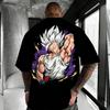 Новая аниме-футболка Dragon Ball с изображением Гоку, с круглым вырезом, с короткими рукавами, 2026, Bandai, летняя, мужская, спортивная, свободная и дышащая, хлопковая