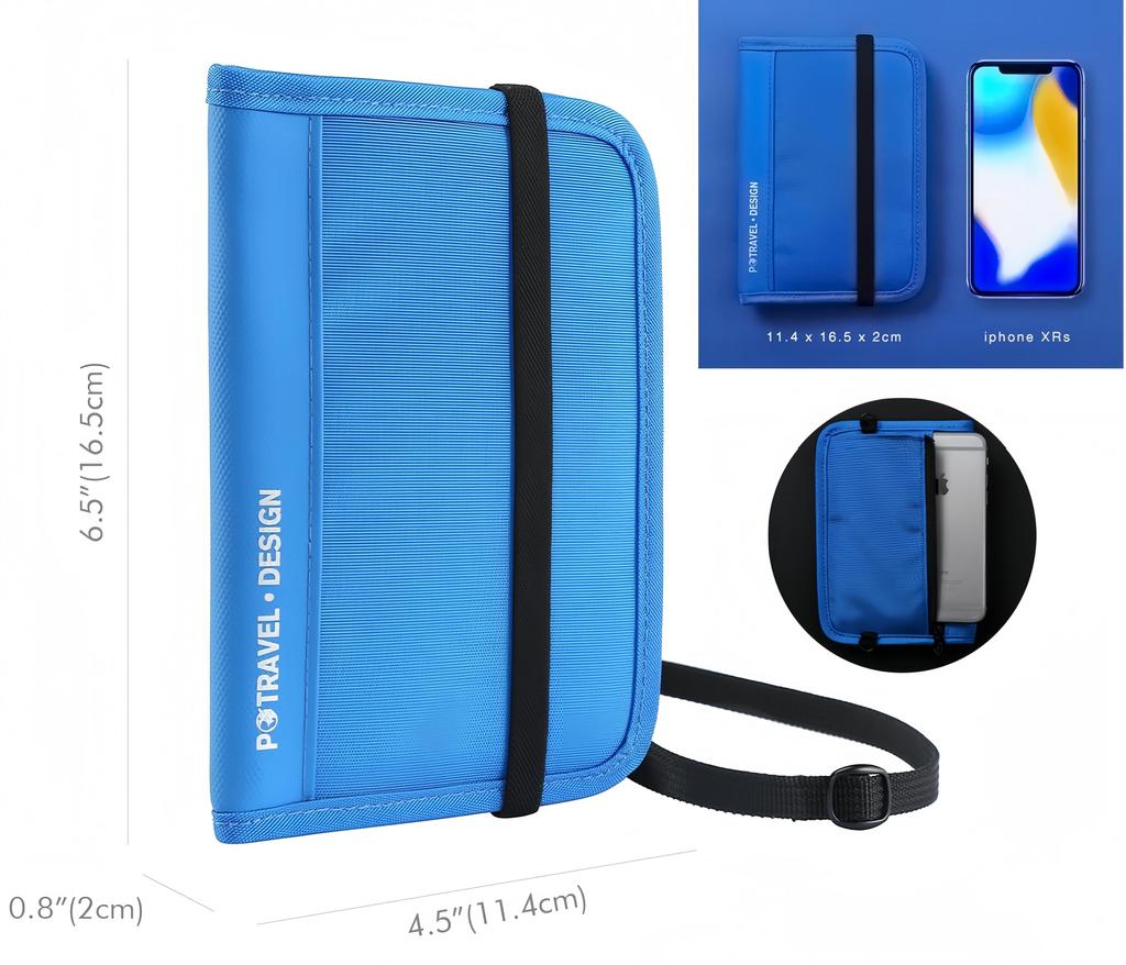 Passport Neck Skimming Ultra Travel Passport Slim Passport Hidden Credit Card Security [wigmoa] E-D Case, Strap, Prevention, Lightweight, Pouch,