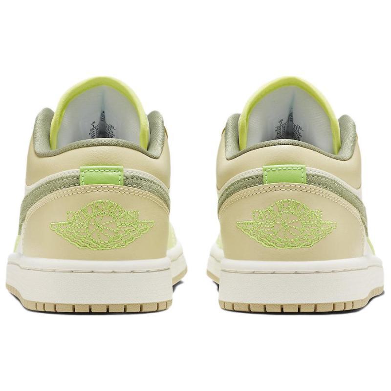 Jordan 1 Низкий Парус Белый Масло Зеленый Женский Jordan FD9906-131