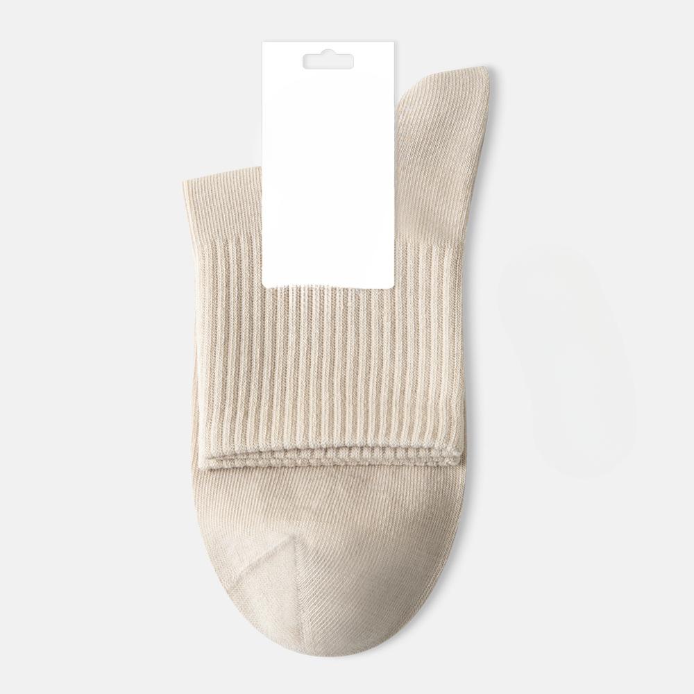 Женские весенне-летние носки-трубы из чистого хлопка, впитывающие пот, дышащие, бесшовные