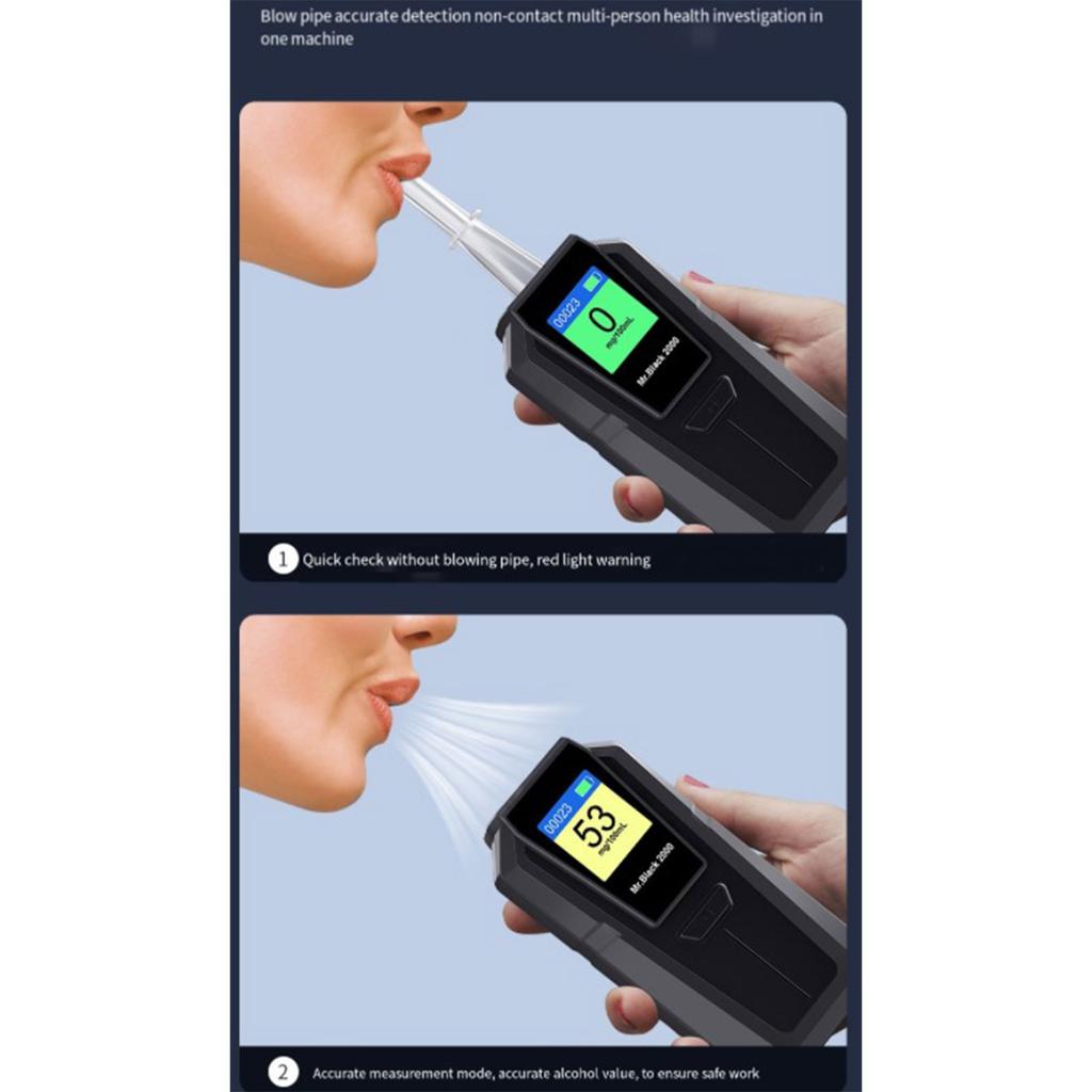 Быстрый отклик, тестер на алкоголь, профессиональный ЖК-цифровой дисплей, детектор вождения в нетрезвом виде, портативный мини-алкотестер
