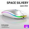 Wireless Bluetooth Mouse with Silent Click and Multi-Color LED for Office and Laptop Use