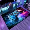 Коврик для игровой зоны для подростков, ковер для мальчиков, 3D-прозрачный геймпад, игровой контроллер для игровой комнаты, спальни для мальчиков и девочек, игровой комнаты, напольный коврик