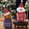 1Pc Christmas Decorations New Knitted Apple Bag Elderly Apple Bag Christmas Gift Bag Snowman Gift Bag