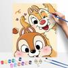Disney Набор для масляной живописи с бурундуком Милый настенный декор Ручная работа Идея подарка для нее