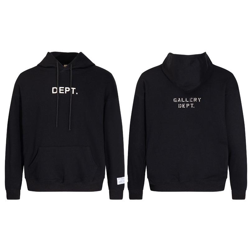 American Style Gallery Dept Logo Print Cotton Hoodie