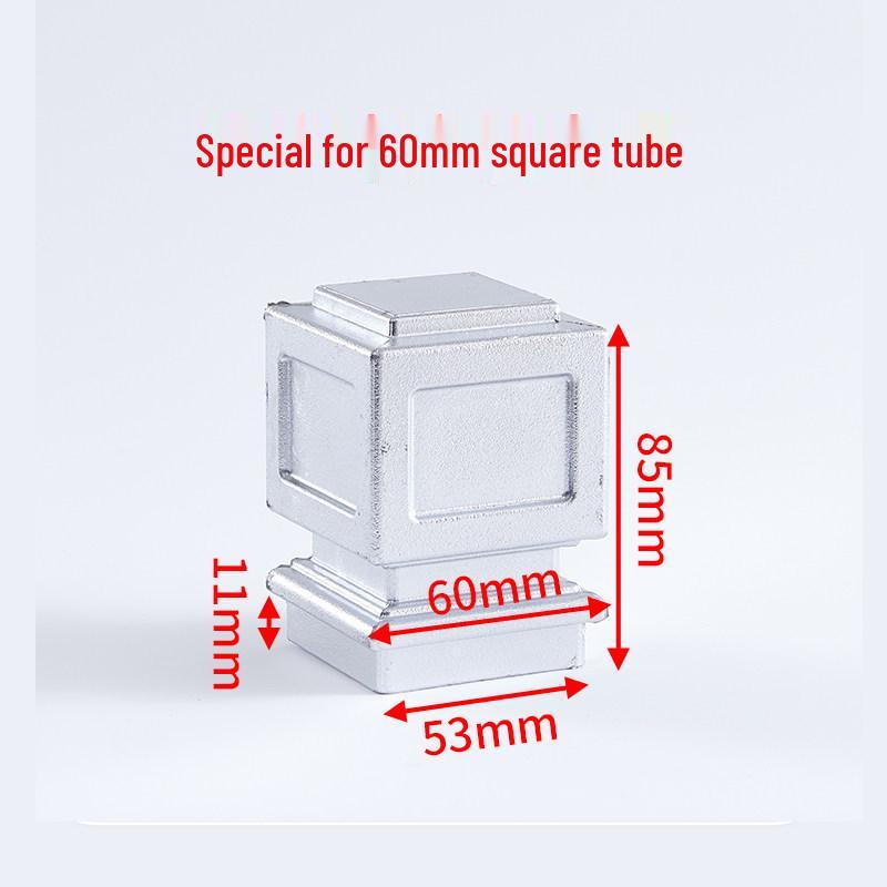 Aluminum Square Tube Decorative Rainproof Post Cap - Anti-Rust for Fence, Balcony, and Stair Handrails