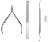 Nail Clippers for Ingrown Gold Cuticle Set Nipper-style Nails, Cutter, Scissors, (nail File, Probe, Presser)