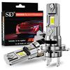 2Pcs 36000LM H7 LED Headlight Bulbs Mini Turbo H11 LED H8 9005 HB3 9006 HB4 80W Car Fog Light Headlamp Auto Plug&Play Lamp 6500K White