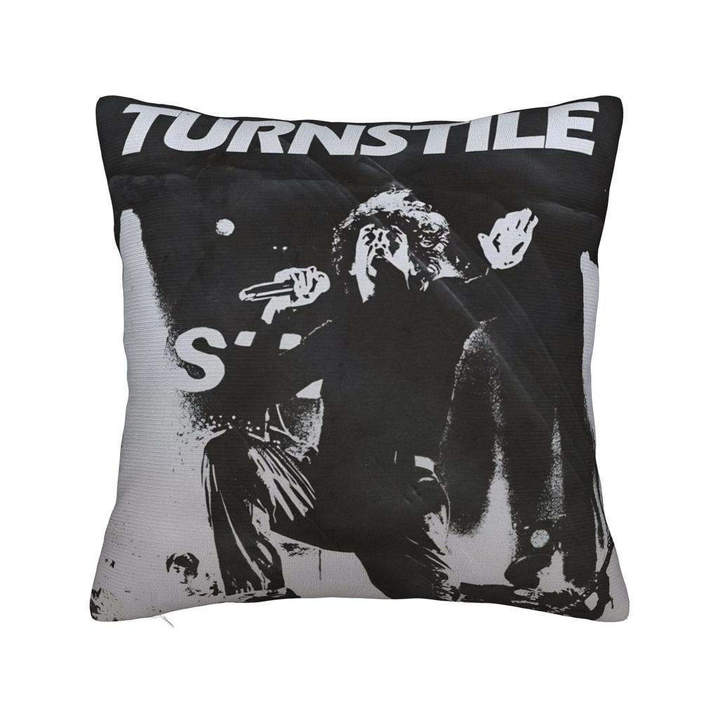 Decorative Pillow Covers Turnstile Rock Band Tour Merchandise Living Room Throw Pillow Case Cover Square Multiple Sizes