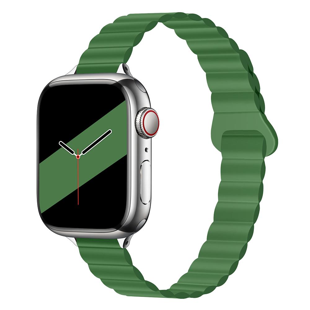 Женский тонкий силиконовый ремешок с магнитной застежкой для Apple Watch S11 10 46/42 мм 45 мм 44 мм Тонкие ремешки 38 мм 40 мм 41 мм Браслет iWatch SE 9 8 7 6