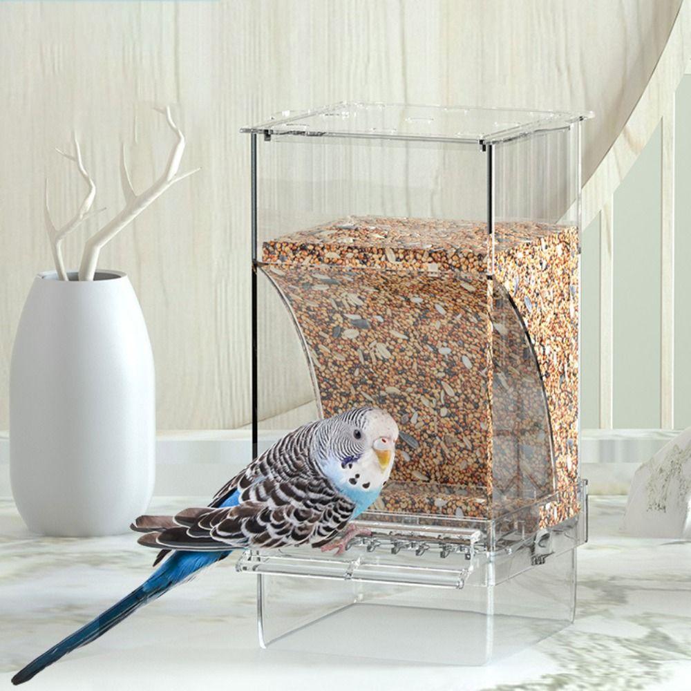 Anti Splashing with Perch Leak Proof Feeder Bowls Bird Feeders Bird Cage Accessories Food Container