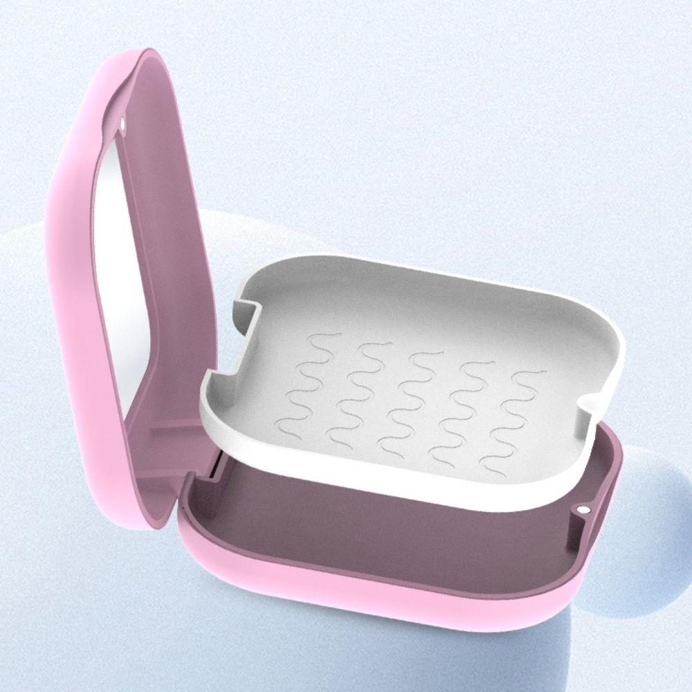 Square Invisible Retainer Box Mini Aligner Case Portable Retainer Storage Box  Oral Hygiene